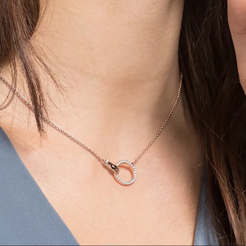 Swarovski gold engagement necklace!